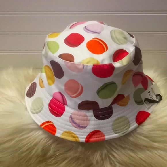 Macaroons Multicolored Reversible Cotton Bucket Hat - Picture 4 of 12